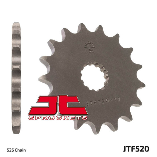 Pignon acier JT - Pas 525 - 600 à 1000cc