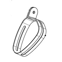 Collier de fixation Carbone pour silencieux AKRAPOVIC P-MCCAP13