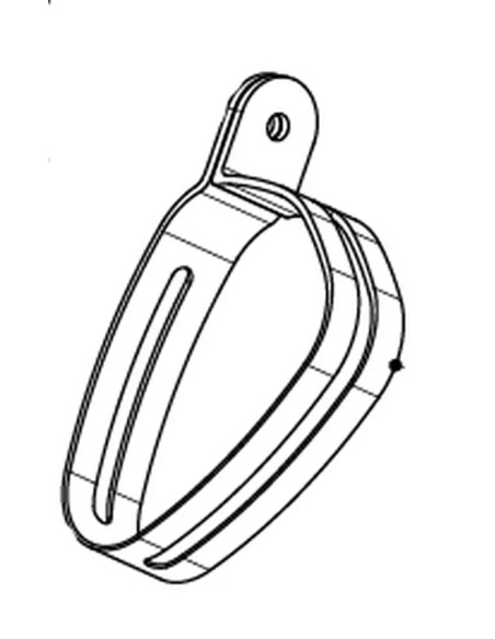 Collier de fixation Carbone pour silencieux AKRAPOVIC P-MCCAP13