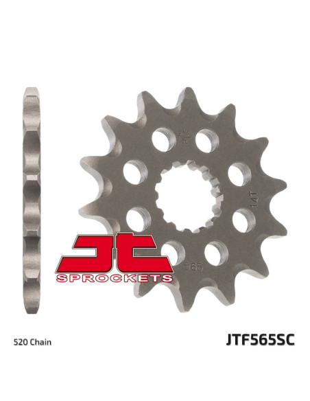 Pignon acier anti-boue JT - Pas 520 - GAS GAS KAWASAKI RIEJU YAMAHA
