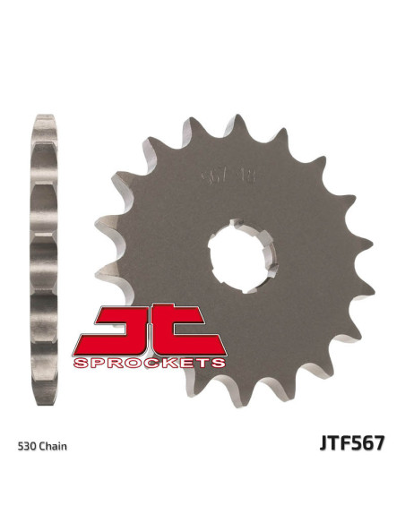 Pignon acier JT - Pas 530 - YAMAHA 400 RD RD DX 1976-1977
