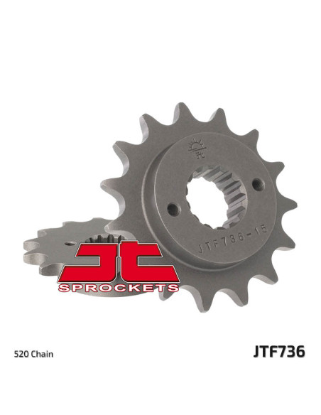 Pignon acier JT - Pas 520 - DUCATI 600 à 906cc