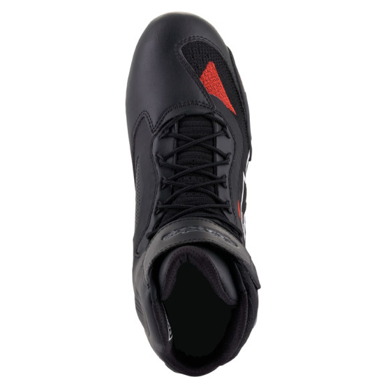Baskets moto Alpinestars Faster-3 Rideknit Noir Gris Rouge