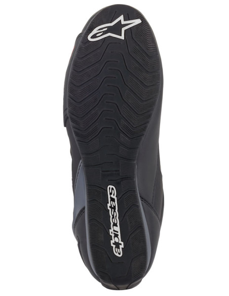 Baskets moto Alpinestars Faster-3 Rideknit Noir Gris Rouge