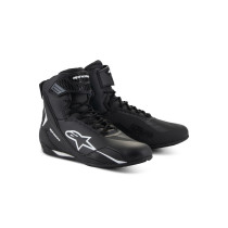 Baskets moto Alpinestars Faster-4 Noir Blanc