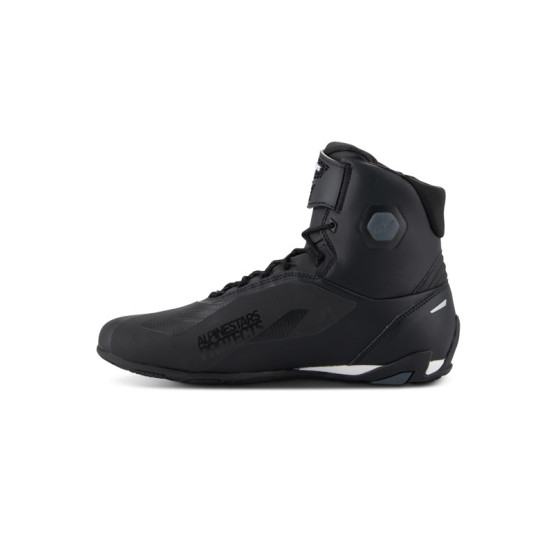 Baskets moto Alpinestars Faster-4 Noir Blanc