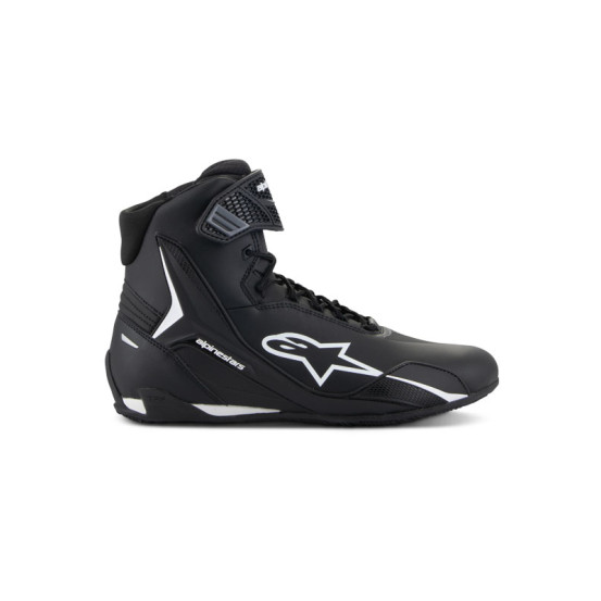 Baskets moto Alpinestars Faster-4 Noir Blanc