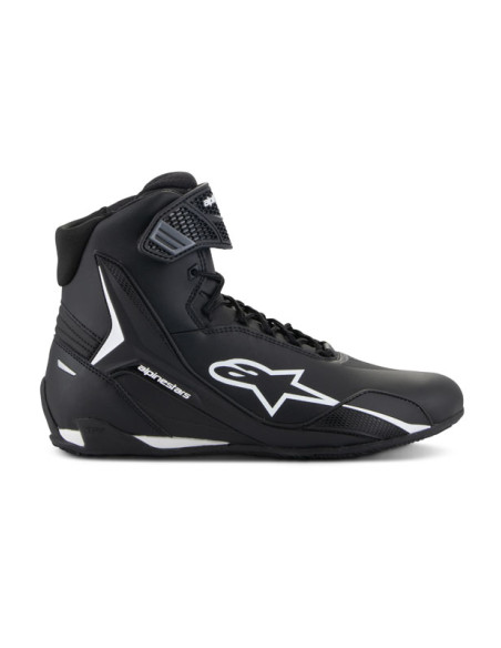 Baskets moto Alpinestars Faster-4 Noir Blanc