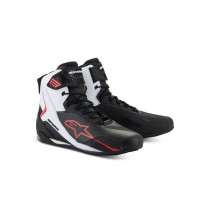 Baskets moto Alpinestars Faster-4 Noir Blanc Rouge