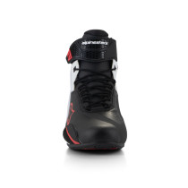 Baskets moto Alpinestars Faster-4 Noir Blanc Rouge 2