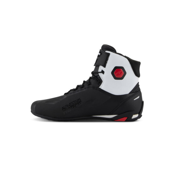 Baskets moto Alpinestars Faster-4 Noir Blanc Rouge