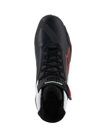 Baskets moto Alpinestars Faster-4 Noir Blanc Rouge