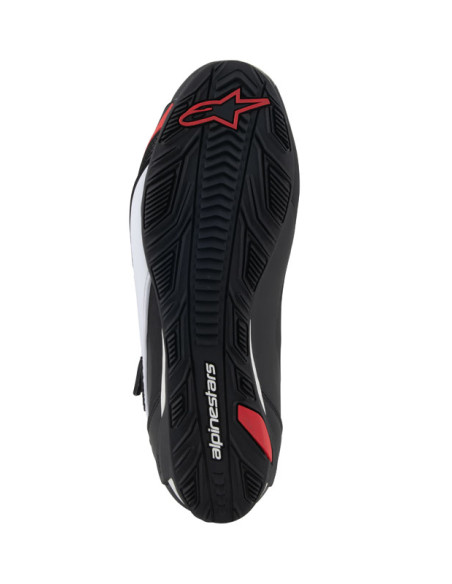 Baskets moto Alpinestars Faster-4 Noir Blanc Rouge