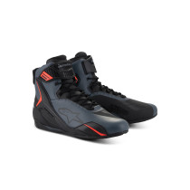 Baskets moto Alpinestars Faster-4 Noir Gris Rouge