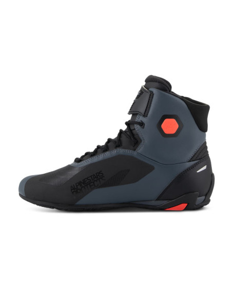 Baskets moto Alpinestars Faster-4 Noir Gris Rouge