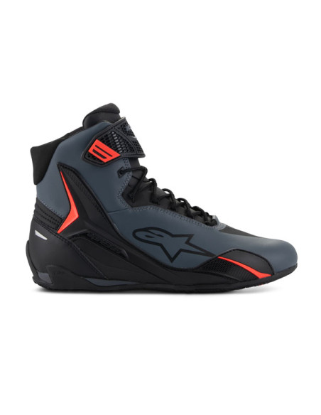 Baskets moto Alpinestars Faster-4 Noir Gris Rouge