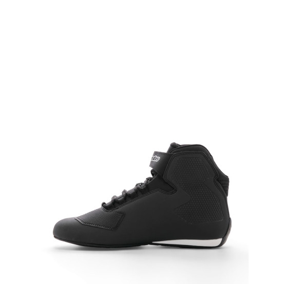 Baskets moto Alpinestars Sektor Noir Blanc Rouge Fluo