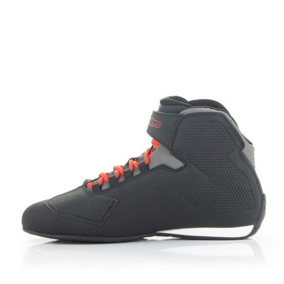 Baskets moto Alpinestars Sektor Noir Bright Rouge