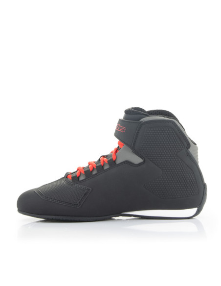 Baskets moto Alpinestars Sektor Noir Bright Rouge