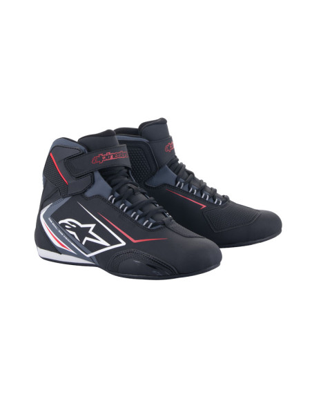 Baskets moto Alpinestars Sektor Waterproof Noir Blanc Gris