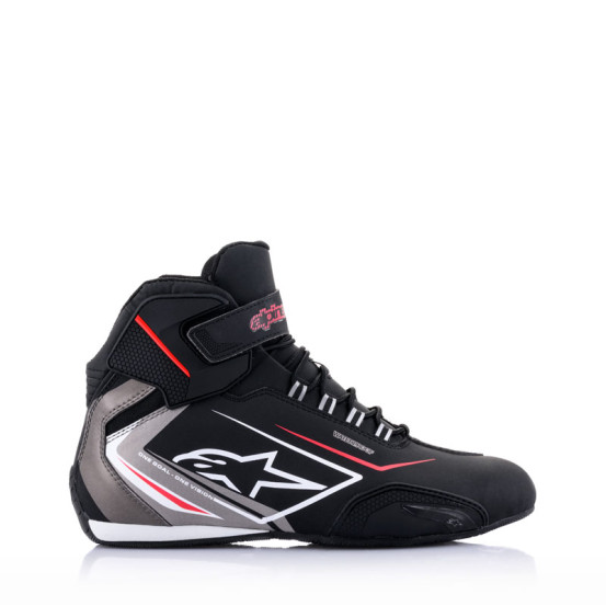 Baskets moto Alpinestars Sektor Waterproof Noir Blanc Gris