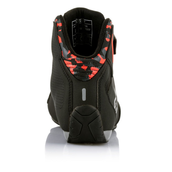 Baskets moto Alpinestars Sektor Waterproof Noir Rouge Fluo