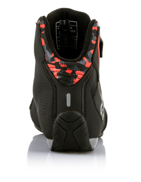 Baskets moto Alpinestars Sektor Waterproof Noir Rouge Fluo
