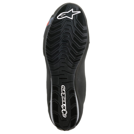 Baskets moto Alpinestars Sektor Waterproof Noir Rouge Fluo