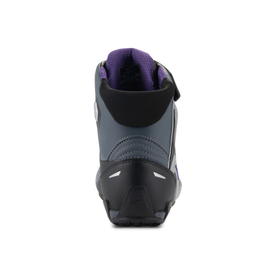 Baskets moto femme Alpinestars Stella Faster-4 Noir Gris Violet