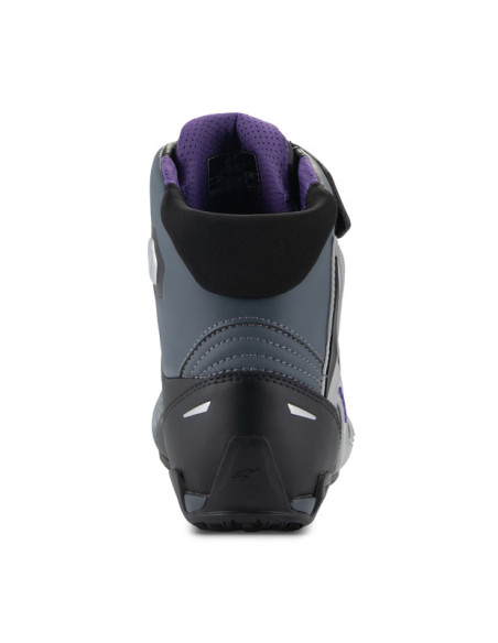 Baskets moto femme Alpinestars Stella Faster-4 Noir Gris Violet