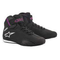 Baskets moto femme Alpinestars Stella Sektor Noir Fuschia