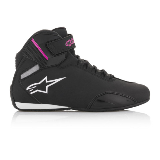 Baskets moto femme Alpinestars Stella Sektor Noir Fuschia