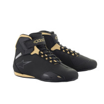 Baskets moto femme Alpinestars Stella Sektor Noir Or