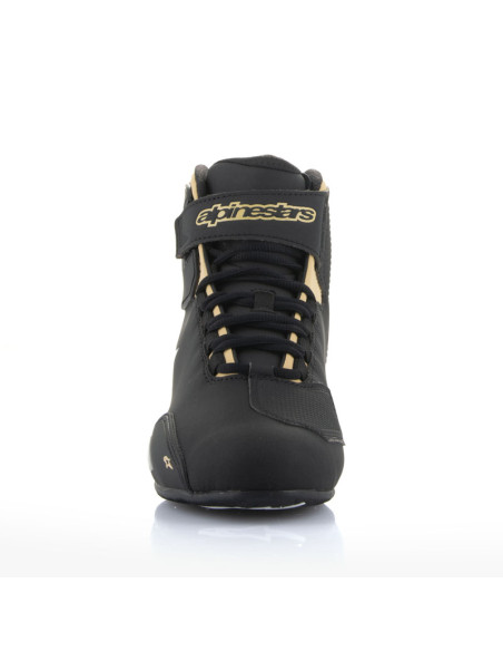 Baskets moto femme Alpinestars Stella Sektor Noir Or