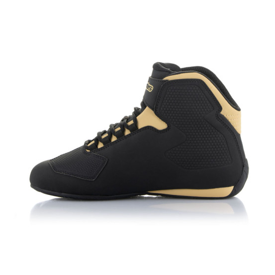 Baskets moto femme Alpinestars Stella Sektor Noir Or