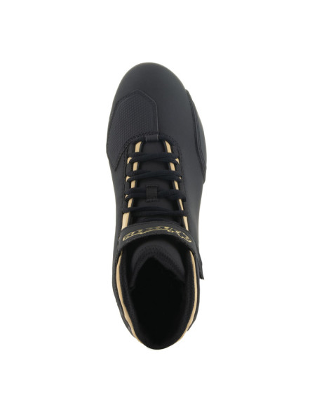 Baskets moto femme Alpinestars Stella Sektor Noir Or