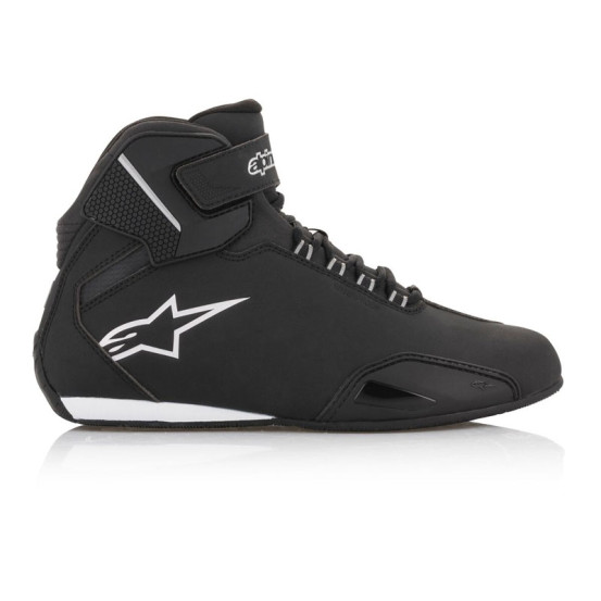 Baskets moto femme Alpinestars Stella Sektor Waterproof Noir Argent