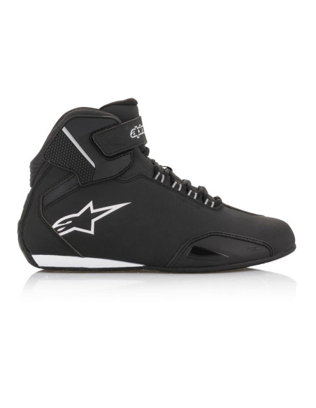 Baskets moto femme Alpinestars Stella Sektor Waterproof Noir Argent