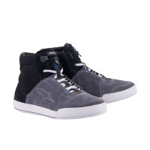 Baskets moto Alpinestars Chrome Air Noir Gris Bleu