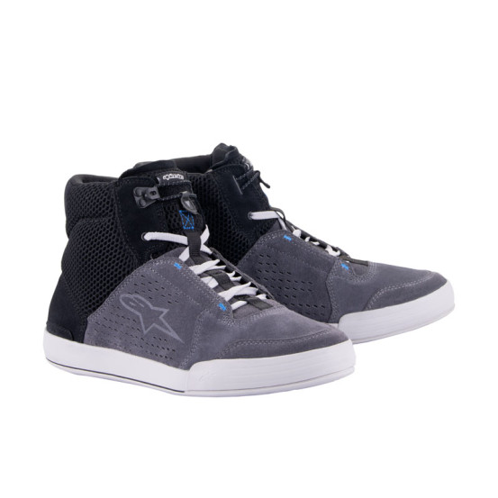 Baskets moto Alpinestars Chrome Air Noir Gris Bleu