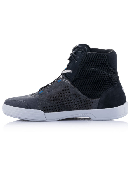 Baskets moto Alpinestars Chrome Air Noir Gris Bleu