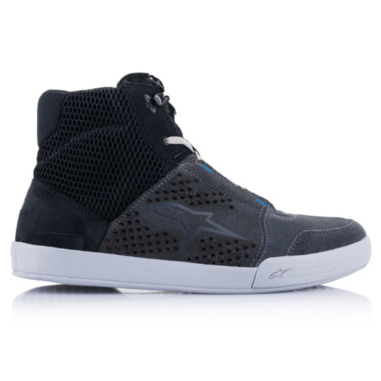 Baskets moto Alpinestars Chrome Air Noir Gris Bleu
