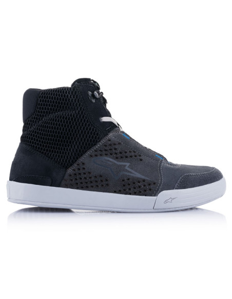 Baskets moto Alpinestars Chrome Air Noir Gris Bleu
