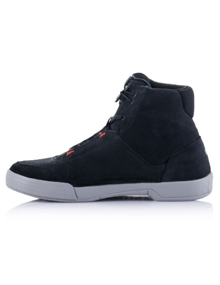 Baskets moto Alpinestars Chrome Noir Cool Gris Rouge