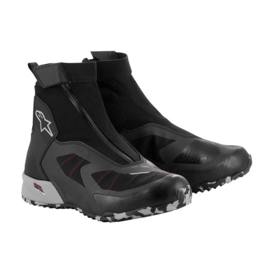 Baskets moto Alpinestars CR-8 Gore-Tex Noir Gris