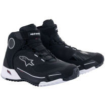 Baskets moto Alpinestars CR-X Drystar Noir Blanc