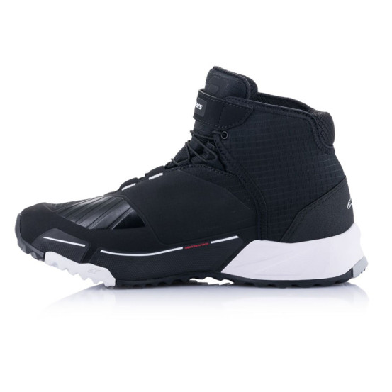 Baskets moto Alpinestars CR-X Drystar Noir Blanc