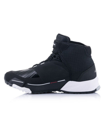 Baskets moto Alpinestars CR-X Drystar Noir Blanc