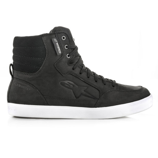 Baskets moto Alpinestars J-6 Waterproof Noir Blanc