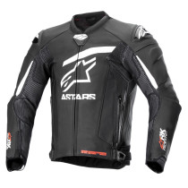 Blouson moto cuir Alpinestars GP Plus R V4 Noir Blanc